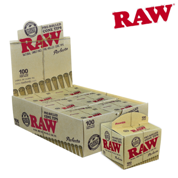 Picture of RAW TIPS - PRE ROLLED CONE TIPS PERFECTO 100