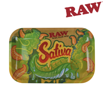 Picture of RAW SATIVA ROLLING TRAY - SMALL