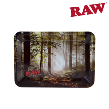 Picture of RAW SMOKEY TREES ROLLING TRAY - MINI- SMALL- LARGE
