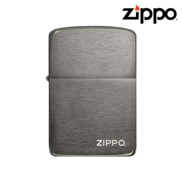 Picture of ZIPPO LIGHTER - BLACK ICE ZIPPO LOGO