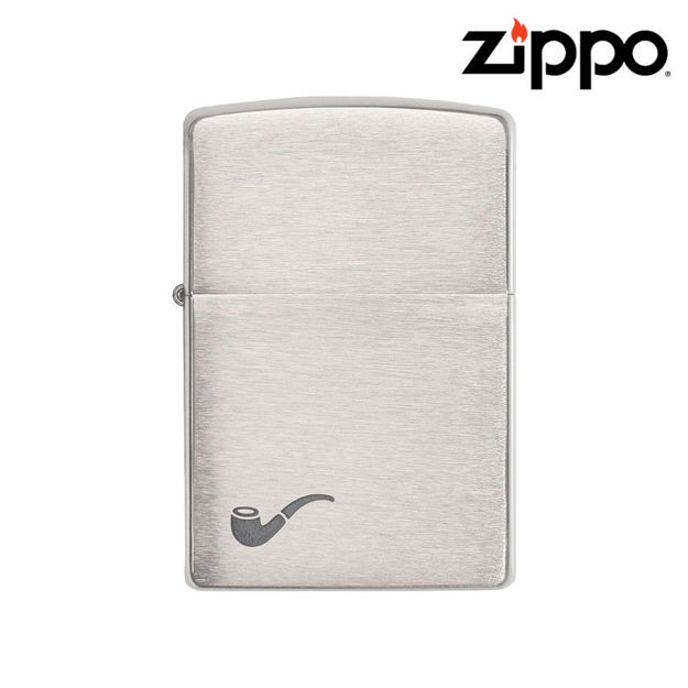 Picture of ZIPPO LIGHTER - PIPE BRUSHED CHROME