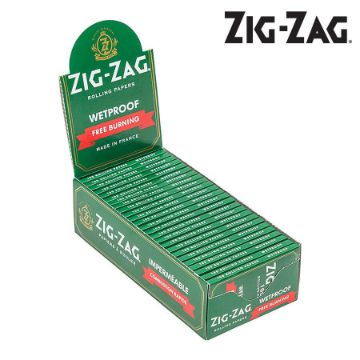 Picture of ZIG ZAG KUTCORNERS GREEN ROLLING PAPERS, PACK/100, BOX/25