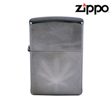Picture of ZIPPO LIGHTER - BRUSHED CHROME LEAF