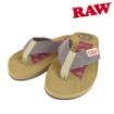 Picture of RAW LADIES RED &amp; BROWN FLIP FLOP SANDAL
