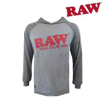 Picture of ROLLING PAPERS X RAW - LIGHTWEIGHT HEATHER HOODIE