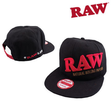 Picture of RAW SNAP BACK BLACK HAT