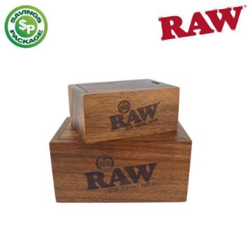 Picture of RAW WOODEN SLIDE BOX - PROMO PACK