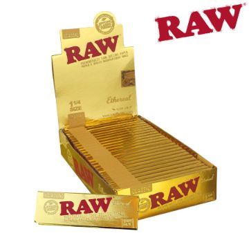 Picture of RAW CLASSIC ETHEREAL PHENOMENALLY THIN ROLLING PAPERS 1 1/4 SIZE, PACK/50, BOX/24