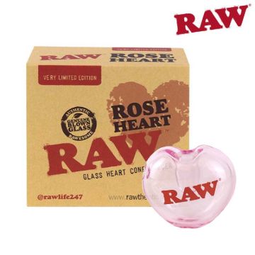 Picture of RAW GLASS CONE HEART PINK